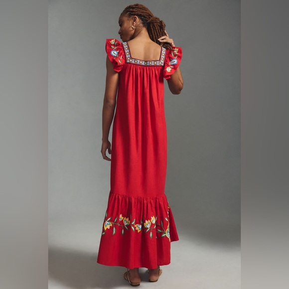 FARM Rio Red Floral Maxi Dress - Picture 2 of 6
